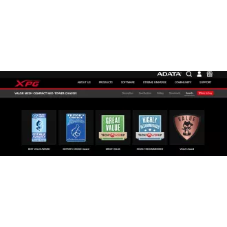 Adata XPG VALOR MESH/Midi Tower/Transpar./Bílá Adata XPG VALOR MESH/Midi Tower/Transpar./Bílá