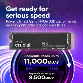 Crucial P510/2TB/SSD/M.2 NVMe/Černá/5R Crucial P510/2TB/SSD/M.2 NVMe/Černá/5R