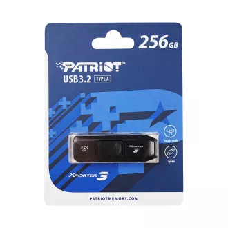 Patriot Xporter 3 Slider/256GB/USB 3.2/USB-A/Černá