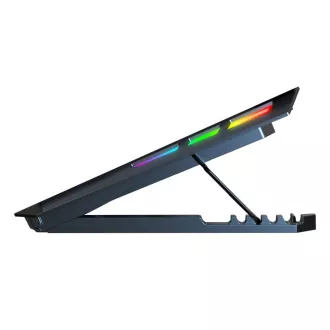 EVOLVEO Ania 16, chladicí podložka pod notebook, 5x ventilátor, RGB podsvícení