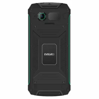 EVOLVEO StrongPhone W4, IP68 odolný Dual SIM telefon, 2,8"LCD, 2500mAh, Powerbanka, černo-zelený