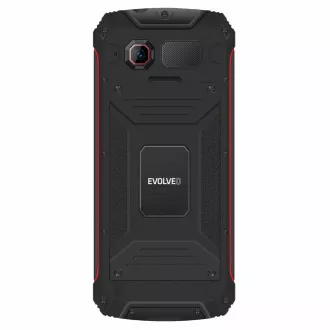 EVOLVEO StrongPhone W4, IP68 odolný Dual SIM telefon, 2,8"LCD, 2500mAh, Powerbanka, černo-červený