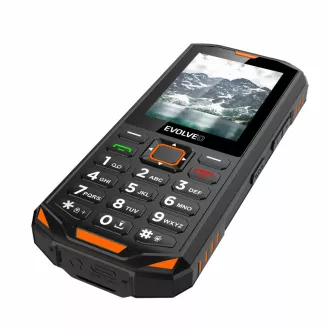 EVOLVEO StrongPhone X5, vodotěsný odolný Dual SIM telefon, černo-oranžová EVOLVEO StrongPhone X5, vodotěsný odolný Dual SIM telefon, černo-oranžová