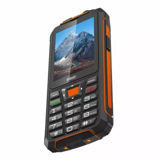 EVOLVEO StrongPhone Z6, vodotěsný odolný Dual SIM telefon, černo-oranžová - Použité