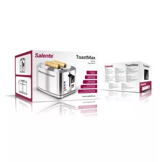 Salente ToastMax topinkovač s digitálním displejem, nerez