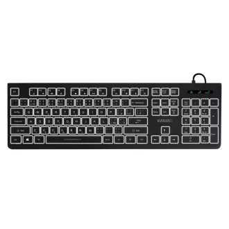 EVOLVEO K1010, klávesnice s bílým podsvícením,