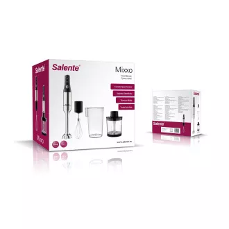Salente Mixxo multifunkční tyčový mixér 3v1, 1200 W, nerez, černý