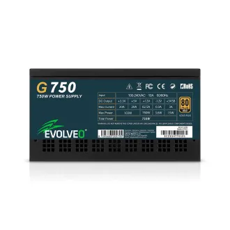 EVOLVEO G750,750W,ATX3.1,14cm,aPFC,80+GOLD,3YRW