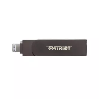 Patriot iLuxe Stick C MFi/128GB/USB 3.2/Lightning + USB-C/Černá Patriot iLuxe Stick C MFi/128GB/USB 3.2/Lightning + USB-C/Černá