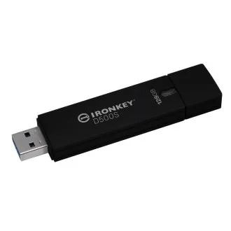 Kingston Ironkey D500S/128GB/USB 3.2/USB-A/Černá Kingston Ironkey D500S/128GB/USB 3.2/USB-A/Černá