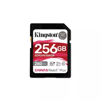 Kingston Canvas React Plus/SDHC/256GB/UHS-II U3 / Class 10