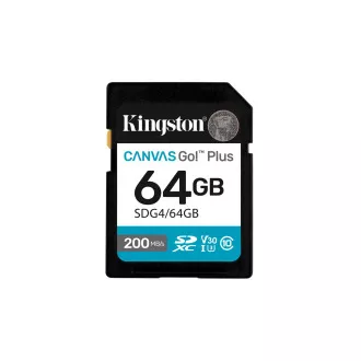 Kingston Canvas Go Plus/SDXC/64GB/UHS-I U3 / Class 10 Kingston Canvas Go Plus/SDXC/64GB/UHS-I U3 / Class 10