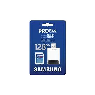 Samsung/SDXC/128GB/USB 3.0/USB-A/Class 10/+ Adaptér/Modrá