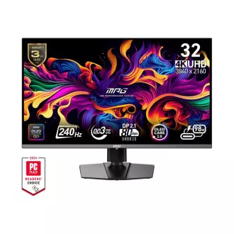MSI MPG/322URX/31,5"/QD-OLED/4K UHD/240Hz/0,03ms/Černá/3R