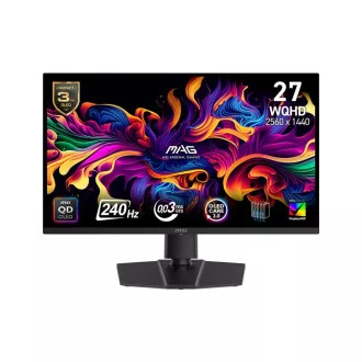 MSI MAG/271QP QD-OLED X24/26,5"/QD-OLED/QHD/240Hz/0,03ms/Černá/3R