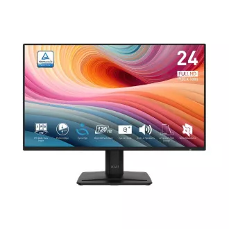 MSI Pro/MP242A E2/23,8"/IPS/FHD/120Hz/1ms/Černá/2R