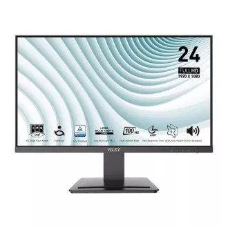 MSI Pro/MP243X/23,8"/IPS/FHD/100Hz/4ms/Černá/2R MSI Pro/MP243X/23,8"/IPS/FHD/100Hz/4ms/Černá/2R