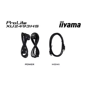 iiyama ProLite/XU2493HS-B6/23,8"/IPS/FHD/100Hz/0,5ms/Black/3R