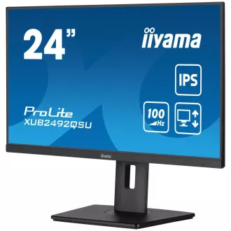 iiyama ProLite/XUB2492QSU-B1/23,8"/IPS/QHD/100Hz/0,5ms/Black/3R