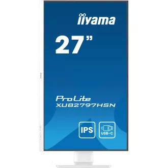 iiyama ProLite/XUB2797HSN-W2/27"/IPS/FHD/100Hz/1ms/White/3R