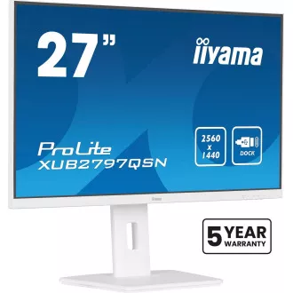 iiyama ProLite/XUB2797QSN-W2/27"/IPS/QHD/100Hz/1ms/White/3R