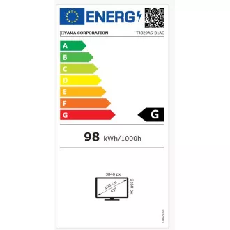 43" iiyama T4329AS-B1AG:VA,4K UHD,Android,24/7