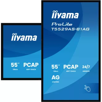 55" iiyama T5529AS-B1AG: IPS, 4K UHD,Android,24/7