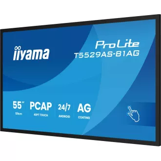 55" iiyama T5529AS-B1AG: IPS, 4K UHD,Android,24/7