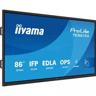 86" iiyama TE8615A-B1AG:IPS, 4K,EDLA,NFC