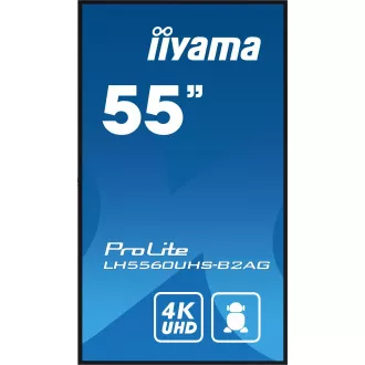 55" iiyama LH5560UHS-B2AG: VA,4K UHD,Andr.11,24/7