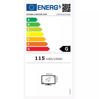65" iiyama LH6541UHS-B1AG:VA,4K UHD,24/7