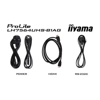75" iiyama LH7564UHS-B1AG:VA, 4K UHD,Android,24/7