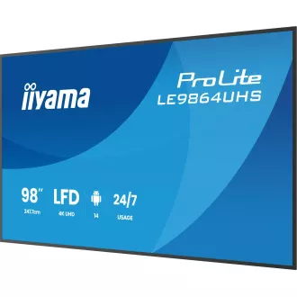 98" iiyama LE9864UHS-B1AG:VA,4K UHD,Android,24/7