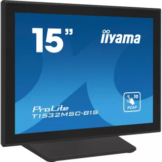 15" iiyama T1532MSC-B1S:PCAP,10P,FHD,HDMI,DP