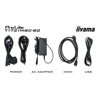 17" iiyama T1721MSC-B2:PCAP,10P,HDMI,repro