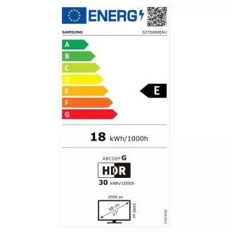 Samsung ViewFinity S6/S60D/27"/IPS/QHD/100Hz/5ms/Black/3R