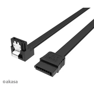 AKASA - Proslim SATA kabel 90° - 50 cm