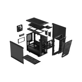 Fractal Design Meshify 2 Nano Black TG Dark Tint/Mini ITX/Transpar./Černá Fractal Design Meshify 2 Nano Black TG Dark Tint/Mini ITX/Transpar./Černá