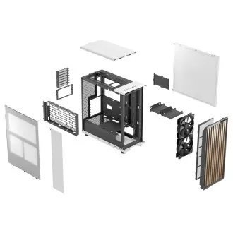 Fractal Design North Chalk White/Midi Tower/Bílá