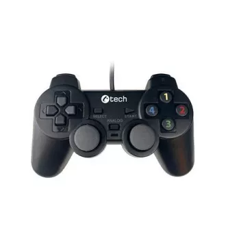 Gamepad C-TECH Callon pro PC/PS3, 2x analog, X-input, vibrační, 1,8m kabel, USB Gamepad C-TECH Callon pro PC/PS3, 2x analog, X-input, vibrační, 1,8m kabel, USB