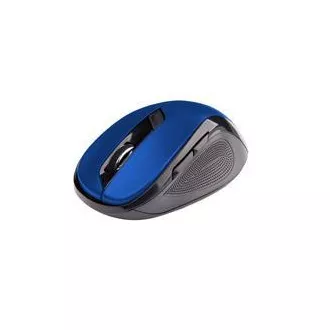 C-TECH Myš WLM-02/Ergonomická/Optická/Pro praváky/1 600 DPI/Bezdrátová USB/Černá-modrá