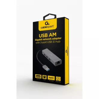 Gembird USB-A/LAN, 3x USB 3.0 Gembird USB-A/LAN, 3x USB 3.0