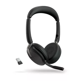 Jabra Evolve2 65 Flex/Stereo/ANC/USB/BT-USB/Bezdrát/Černá Jabra Evolve2 65 Flex/Stereo/ANC/USB/BT-USB/Bezdrát/Černá