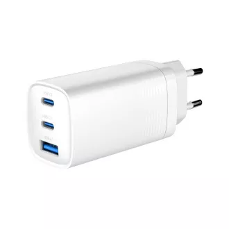 GEMBIRD PD nabíječka 1xUSB-A 2xUSB-C 67W bilá