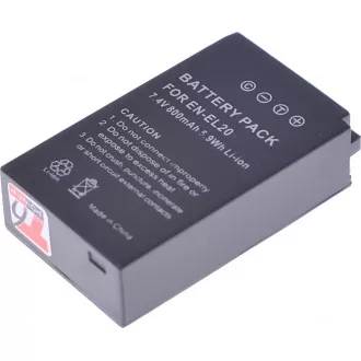 Baterie T6 power Nikon EN-EL20, EN-EL20a, 800mAh, 5,9Wh, černá