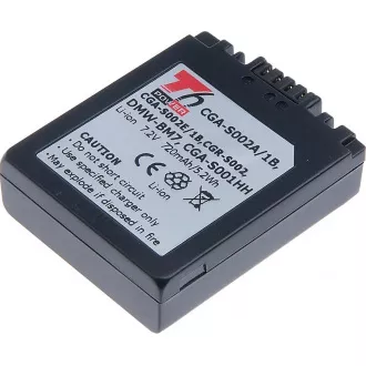 Baterie T6 Power Panasonic DMW-BM7, CGA-S002E, CGA-S002, 720mAh, 5,2Wh