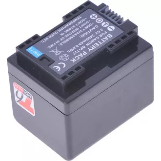 Baterie T6 power Canon BP-727, 2400mAh, 8,6Wh, černá