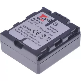 Baterie T6 Power pro Panasonic VW-VBD070, CGA-DU07, CGR-DU07, Hitachi DZ-BP07S, 720mAh, 5,2Wh Baterie T6 Power pro Panasonic VW-VBD070, CGA-DU07, CGR-DU07, Hitachi DZ-BP07S, 720mAh, 5,2Wh