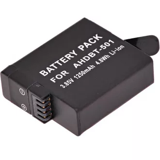 Baterie T6 Power pro GoPro Hero5, Hero6 Black, AHDBT-501, AABAT-001, 601-10197-000, 1250mAh, 4,8Wh