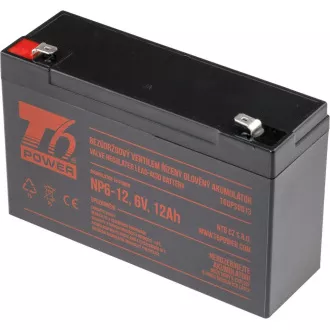 Akumulátor T6 Power NP6-12, 6V, 12Ah, F2